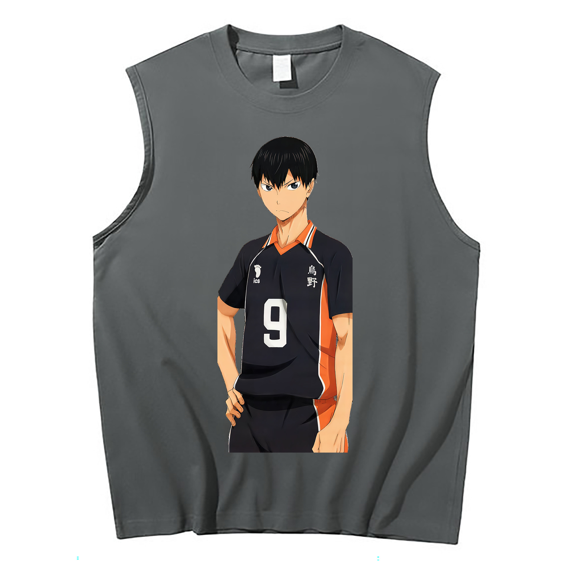 （画像用） ハイキュー!! Haikyu!! コットン100％タンクトップ（フロントプリント）